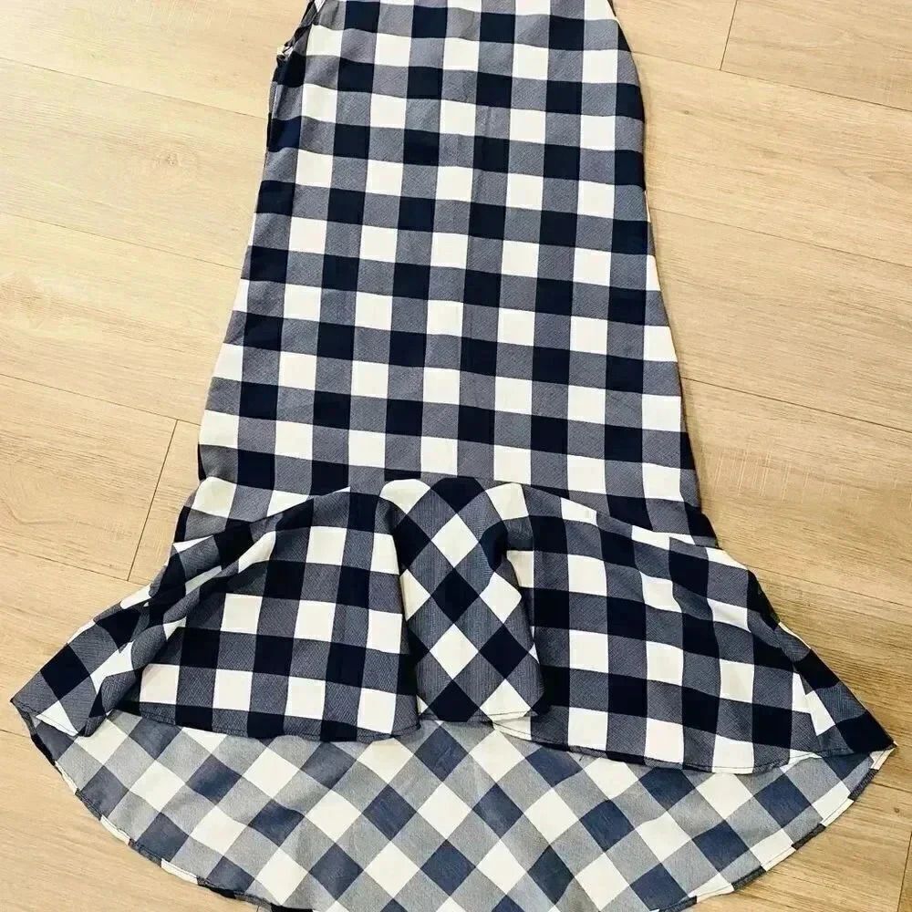 Paulino checkered midi dress